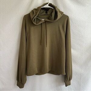 Athleta Seasoft Green Hoodie Sweatshirt Size: Medium